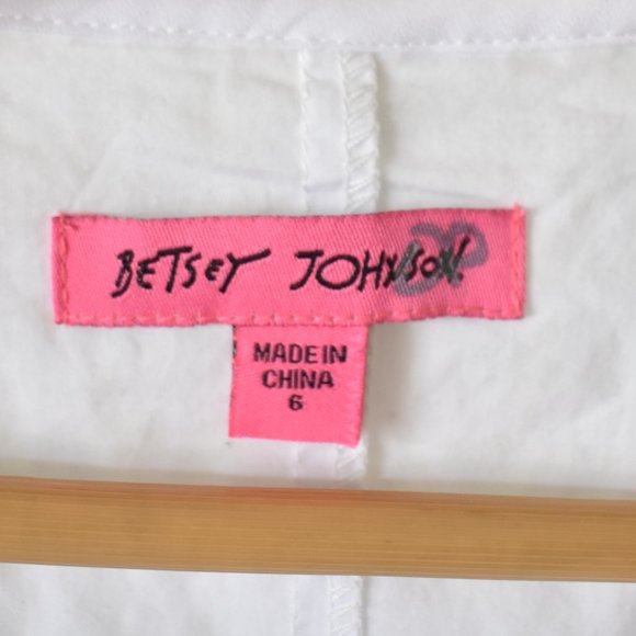 Betsey Johnson Sleeveless Front Zip Eyelet Mini Dress - Picture 4 of 15